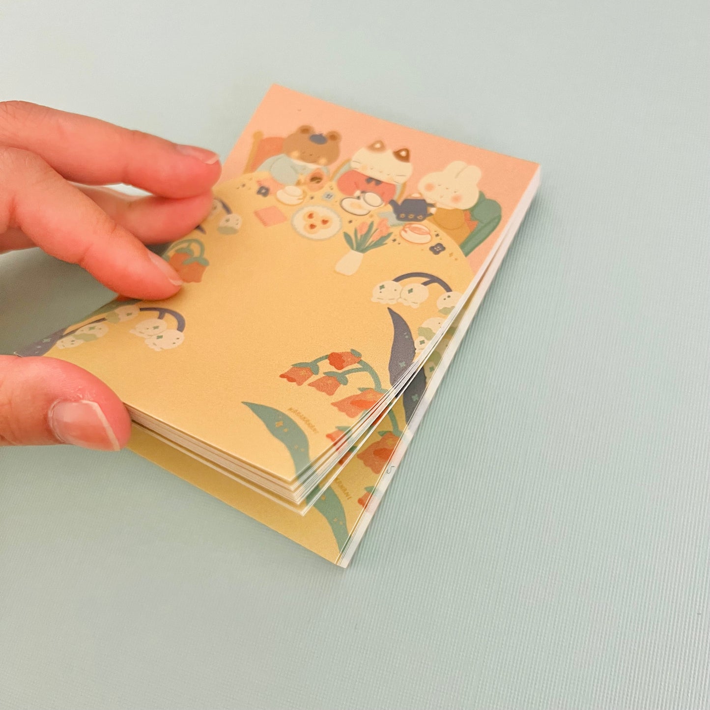 Garden Tea Time Memo Pad