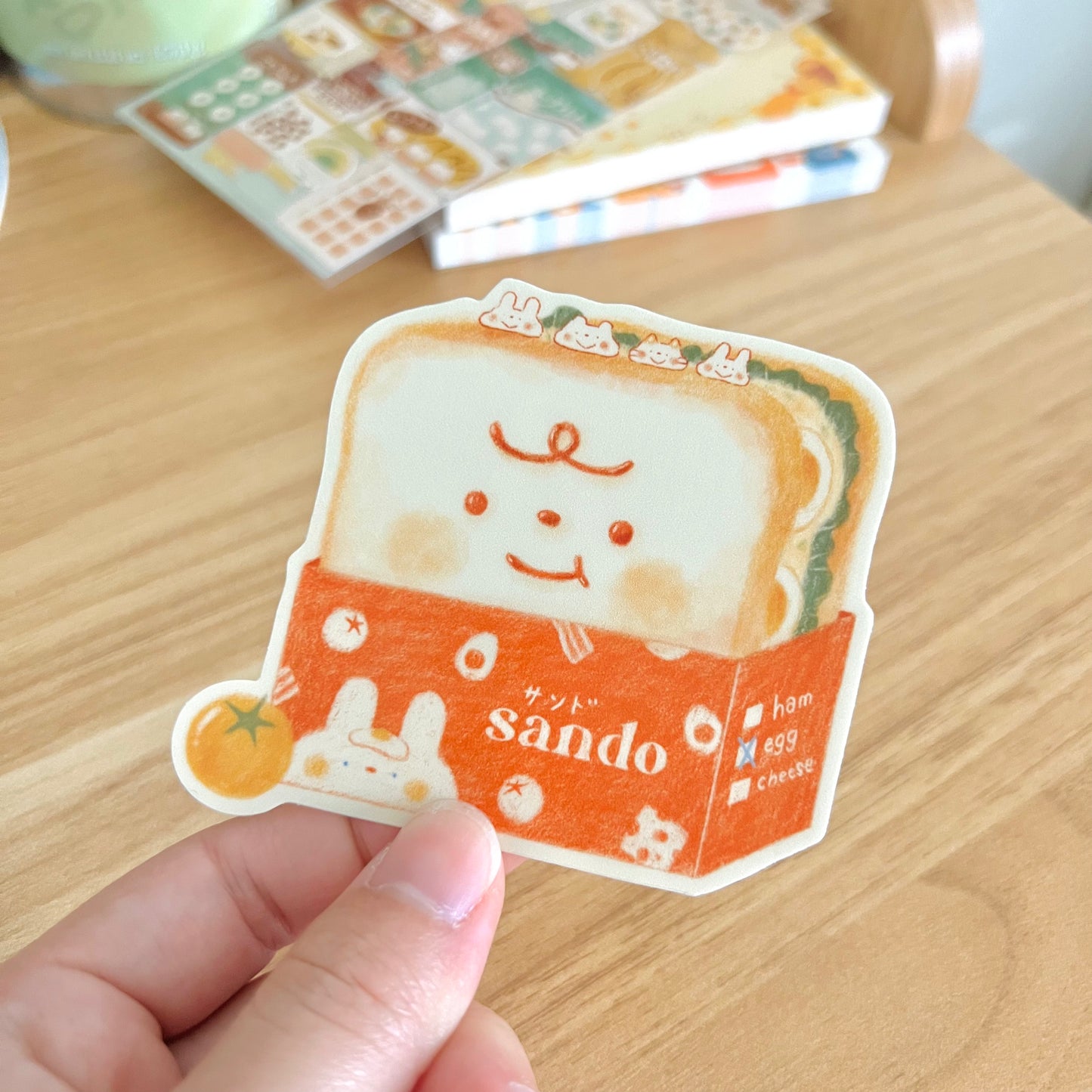 Egg Sando Friends Vinyl Sticker