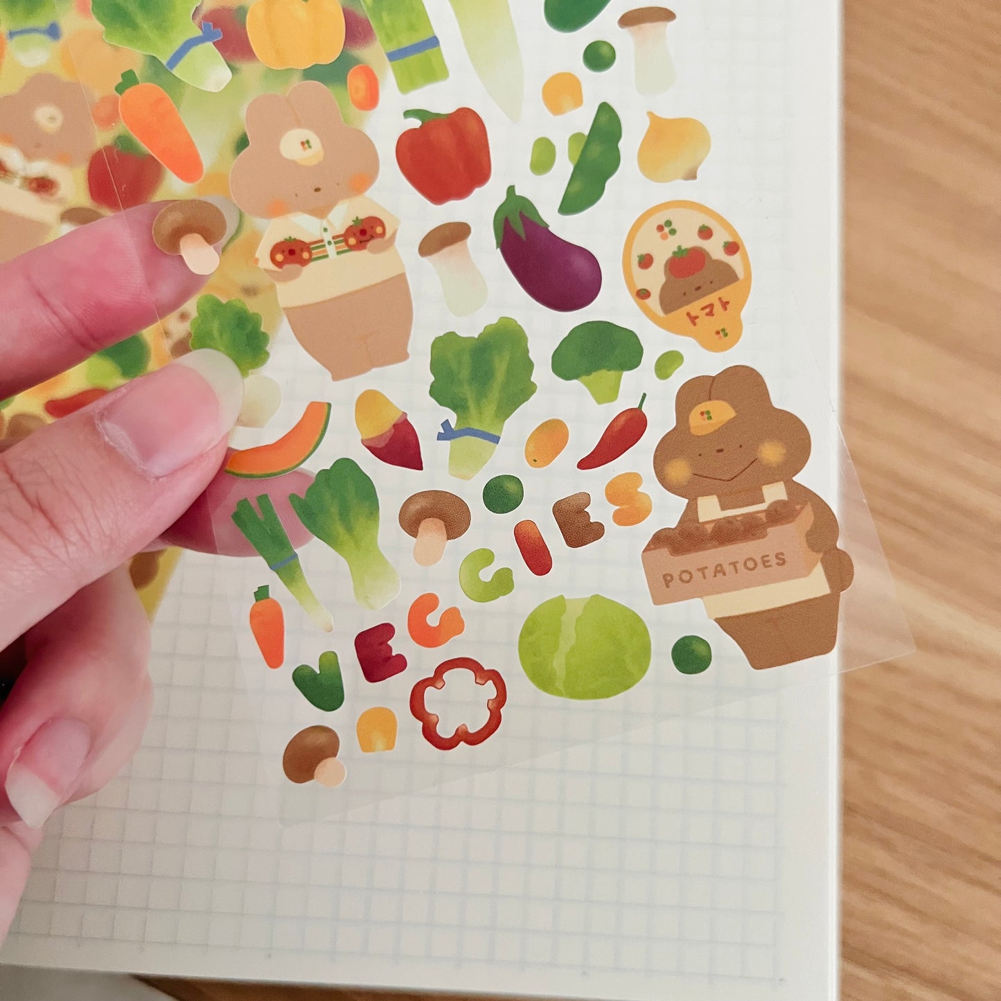 Market Veggies Journaling Sticker Sheet