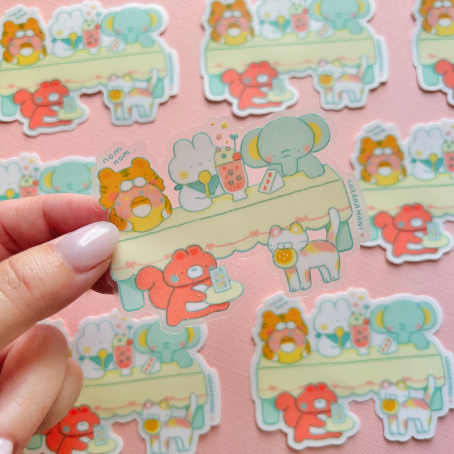 Let's Have Dessert Vinyl Sticker