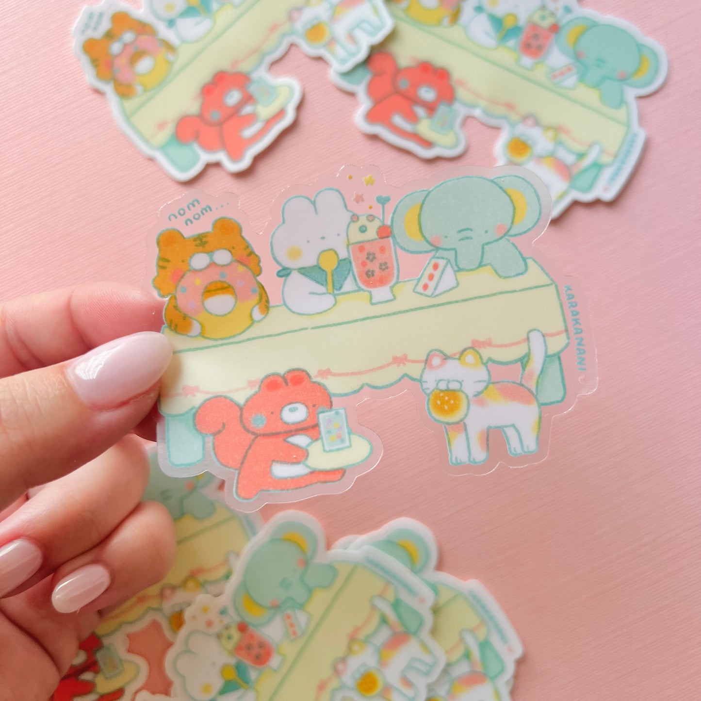 Let's Have Dessert Vinyl Sticker