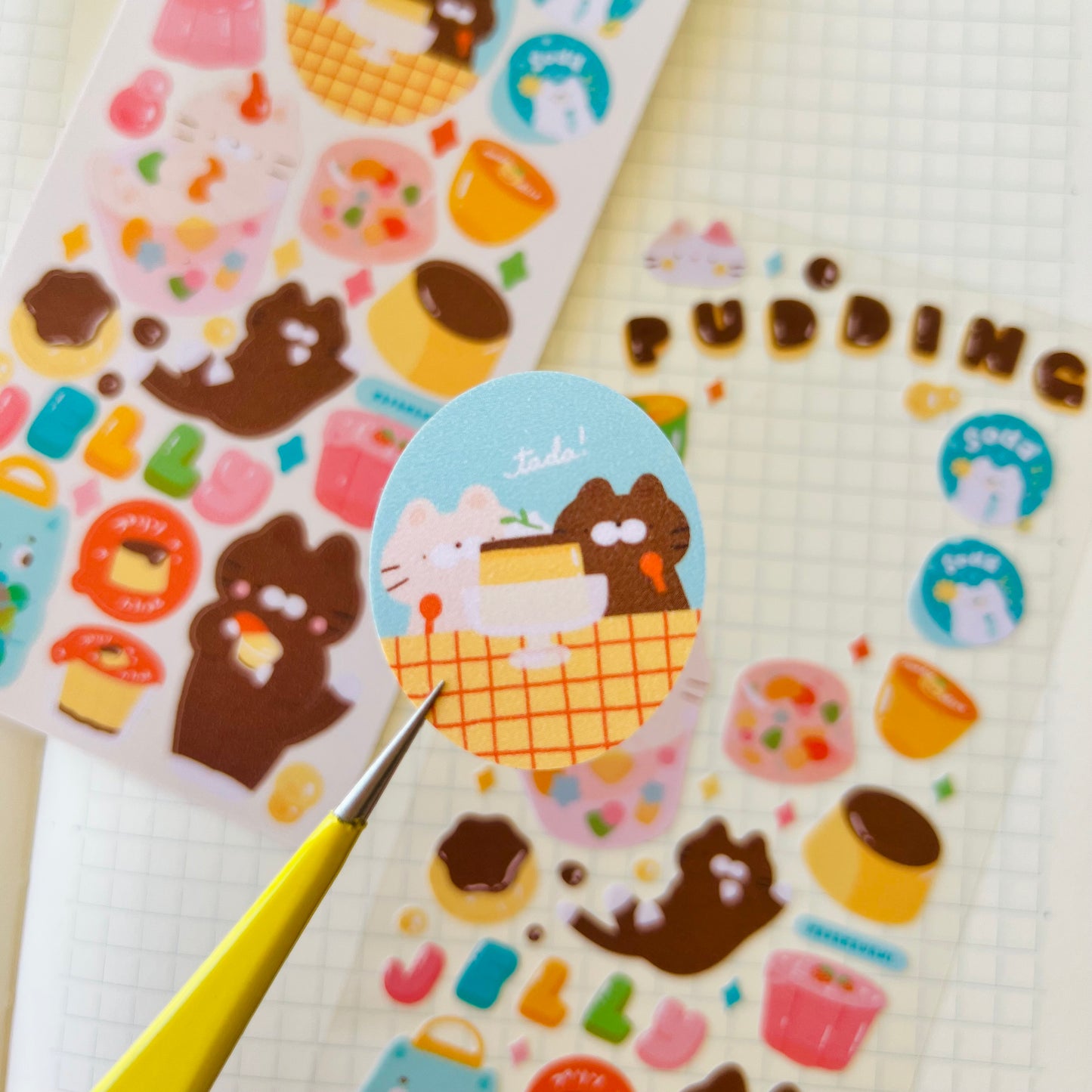 Pudding and Jellies Journaling Sticker Sheet