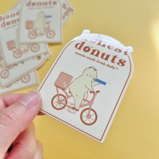 Honest Donuts Vinyl Sticker