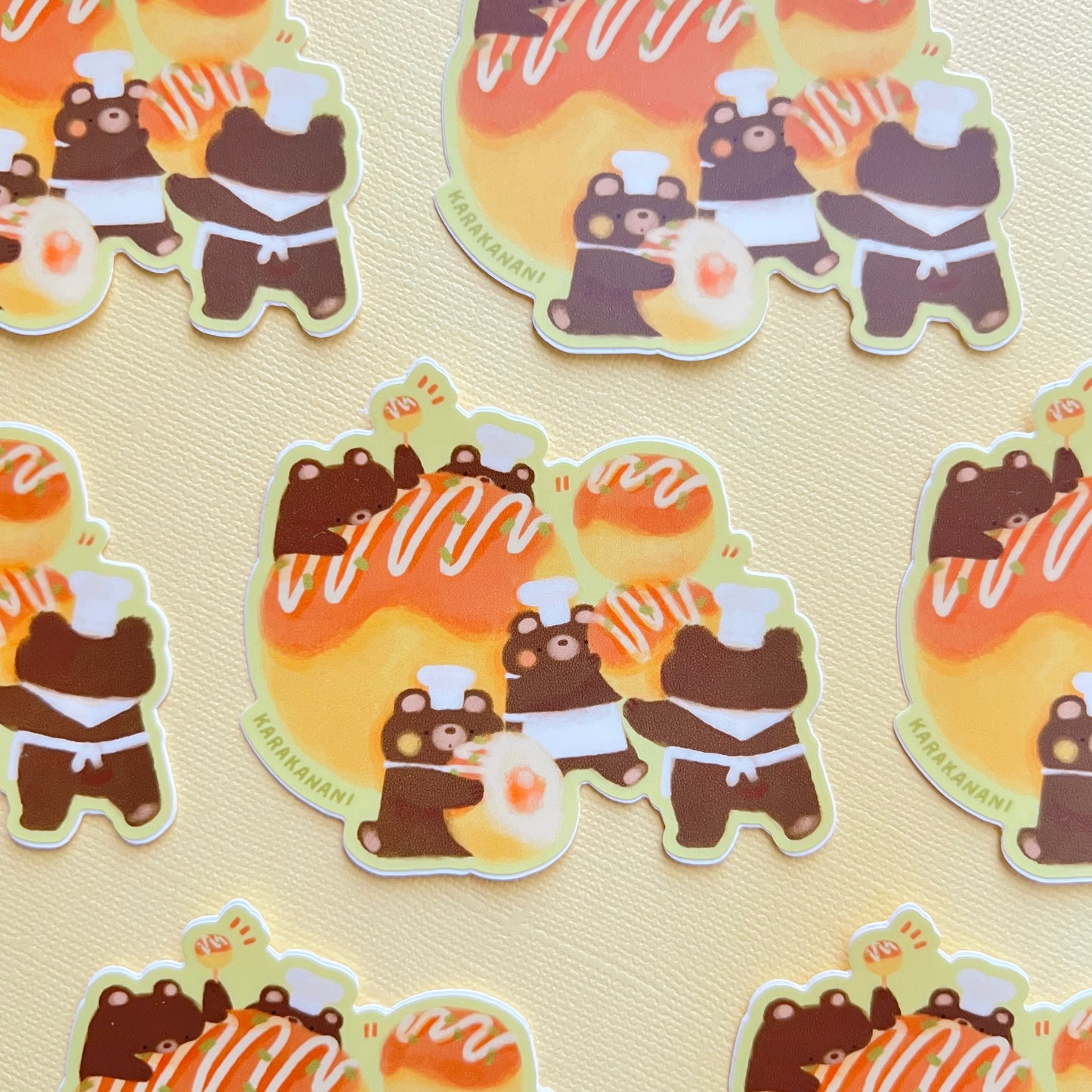 Takoyaki Bears Vinyl Sticker