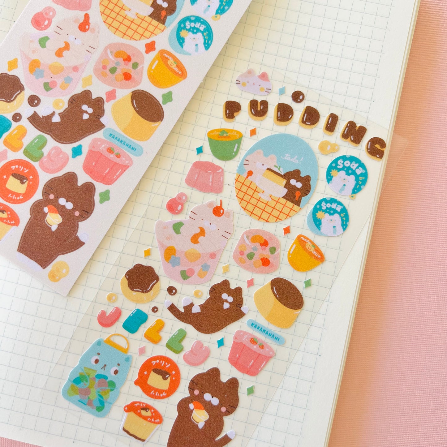 Pudding and Jellies Journaling Sticker Sheet