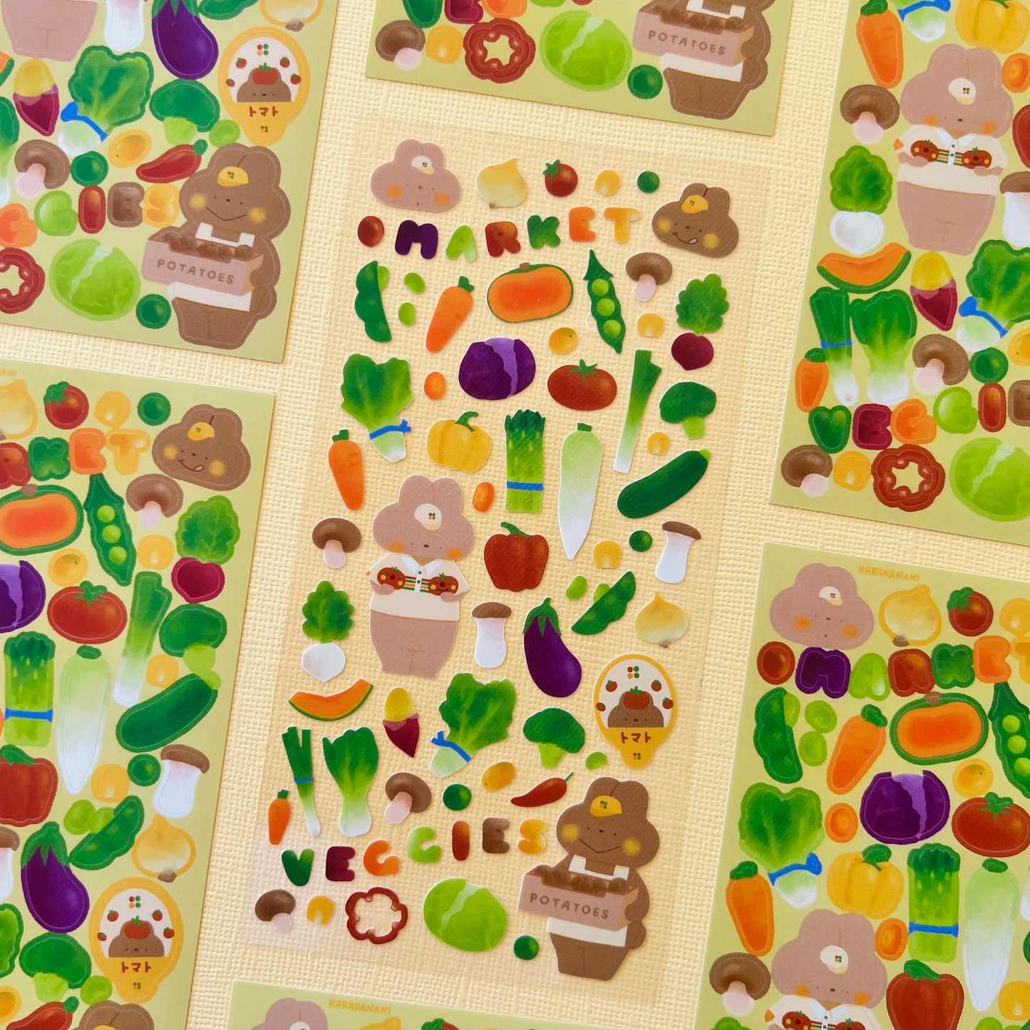 Market Veggies Journaling Sticker Sheet