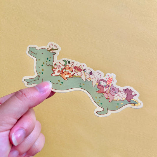 Dragon and Friends Zodiac Vinyl Sticker