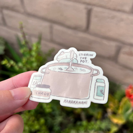 Stirrn' the Pot Vinyl Sticker