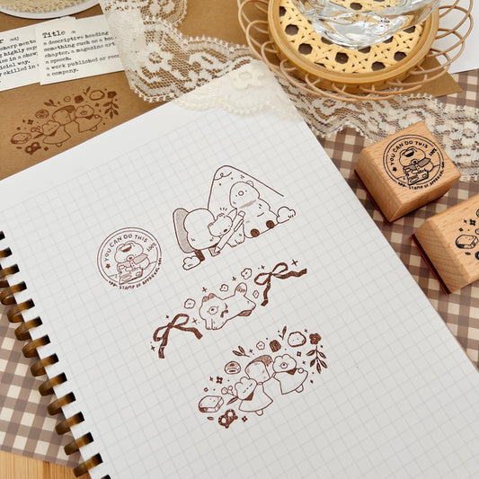 Series 1 Wooden Rubber Stamps
