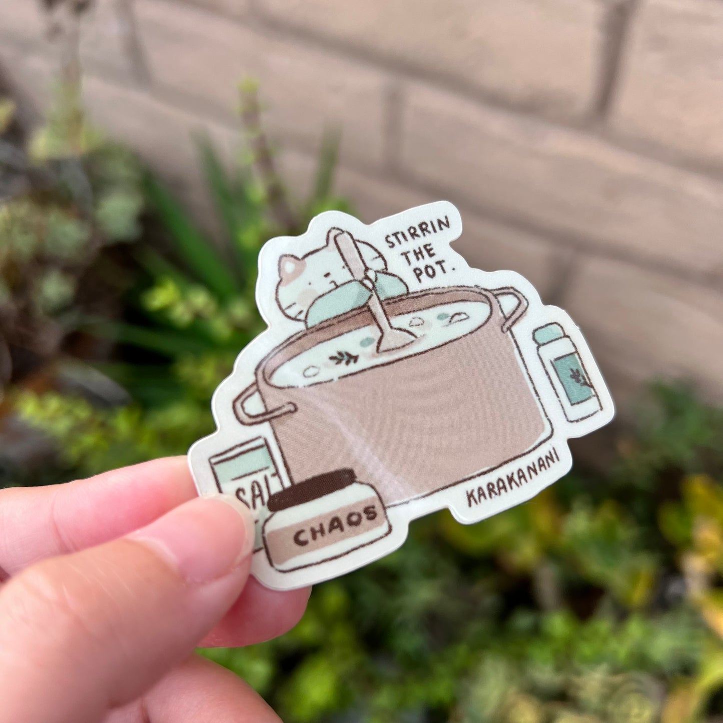 Stirrn' the Pot Vinyl Sticker