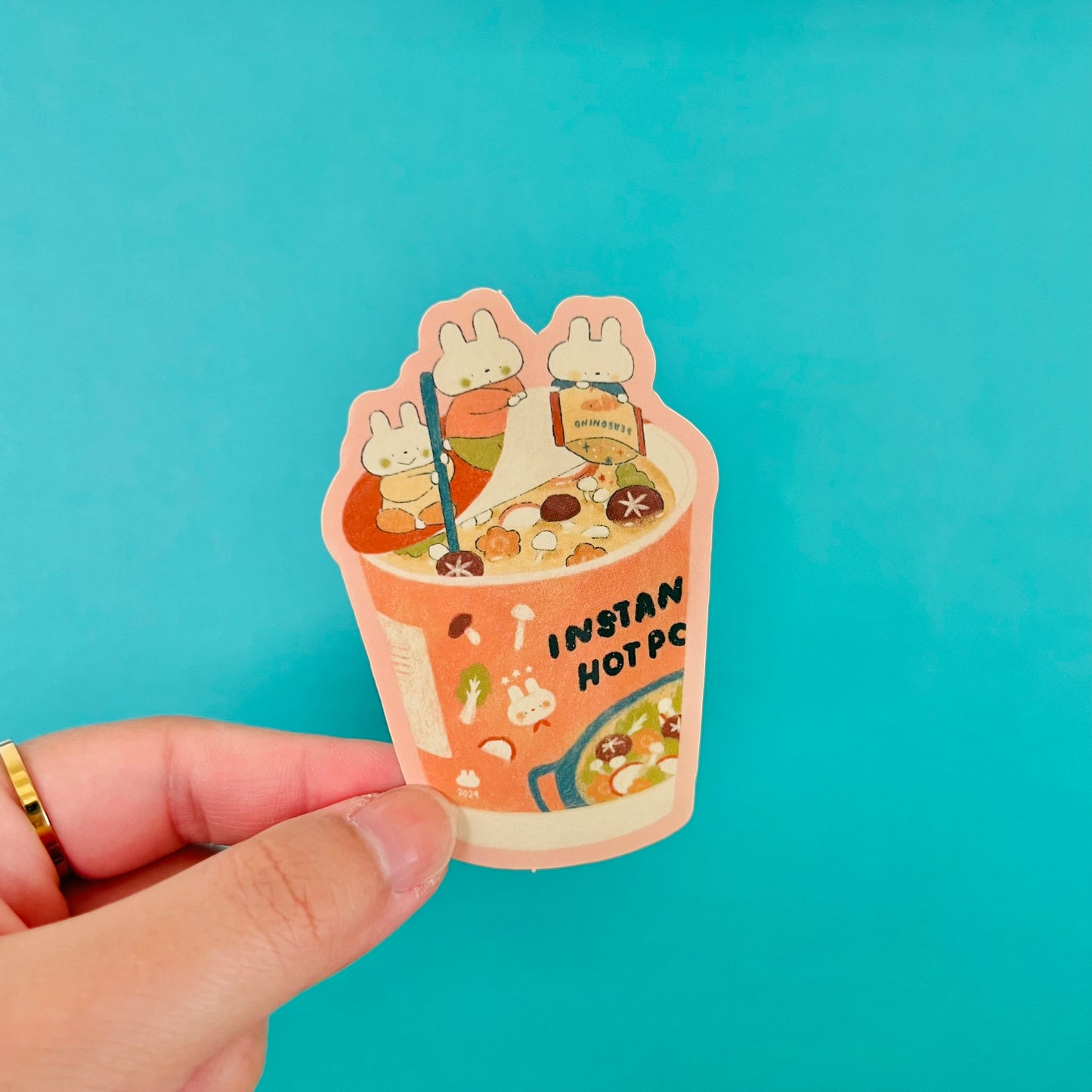 Instant Hot Pot Vinyl Sticker