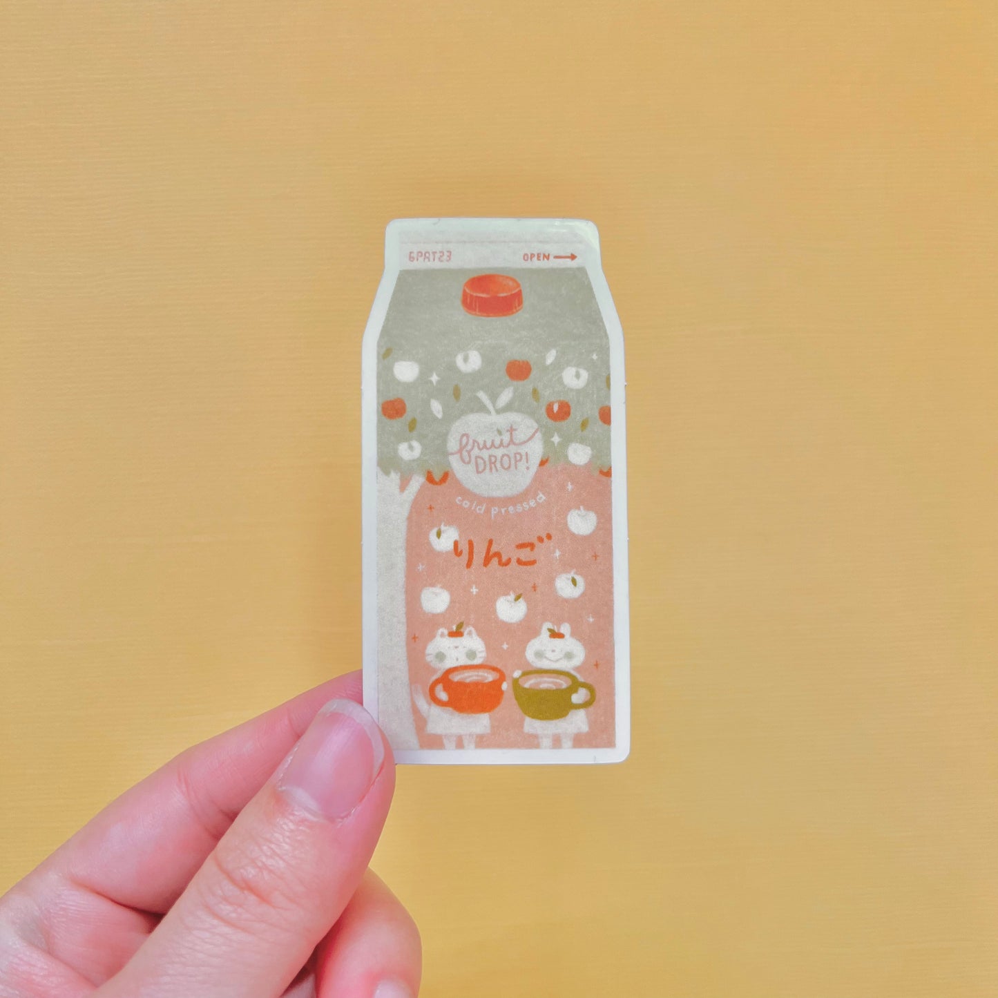 Apple Juice Vinyl Sticker