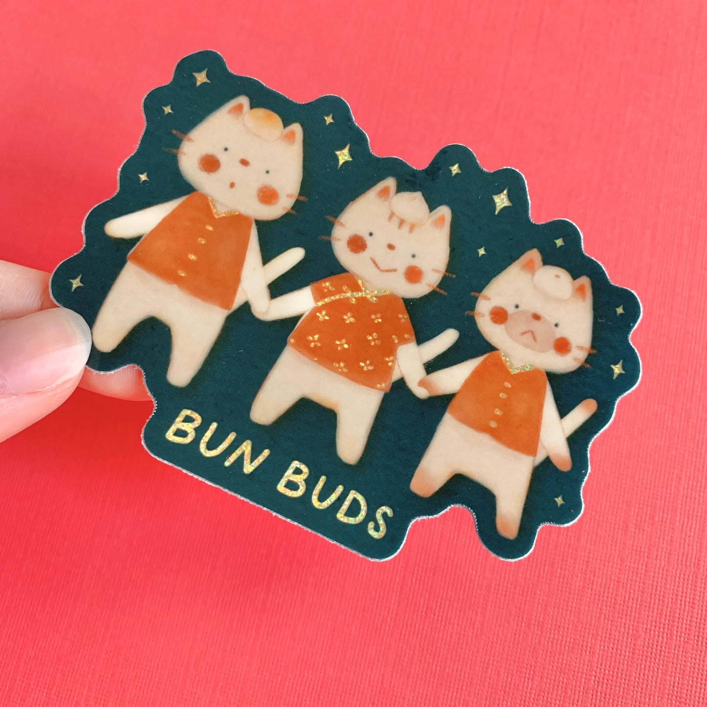Bun Buds Vinyl Sticker