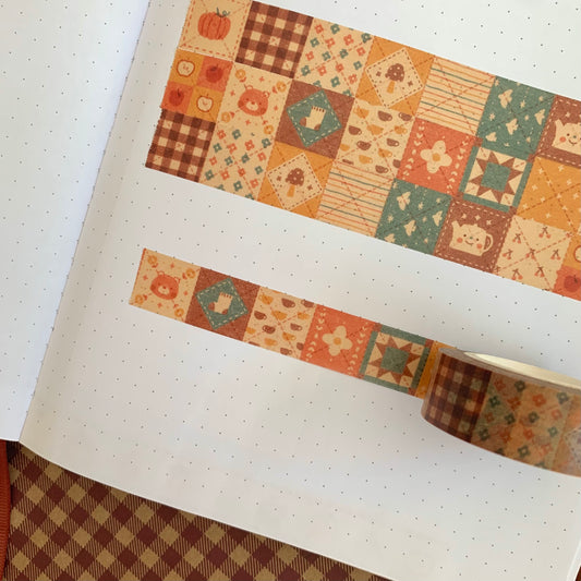 Autumn Quilt Washi Tape