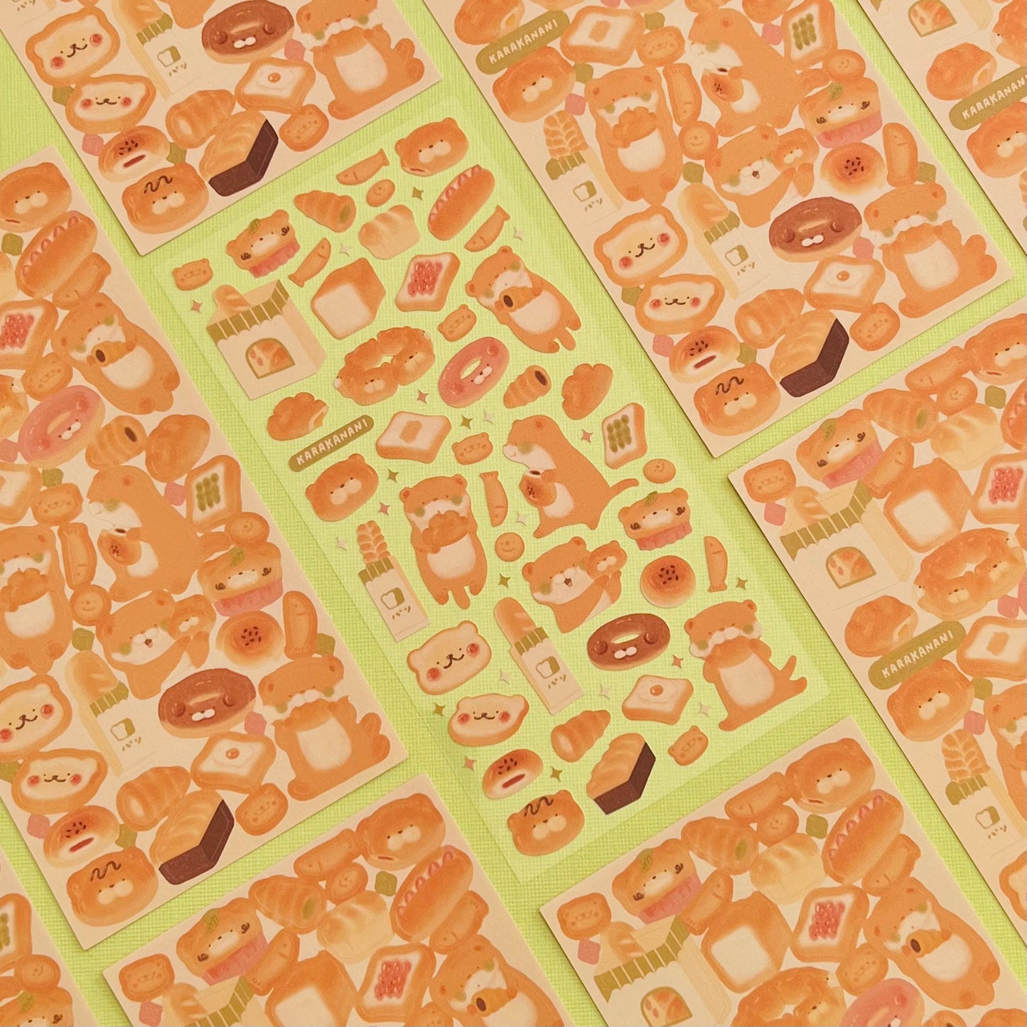 Otto Otter's Bakery Journaling Sticker Sheet