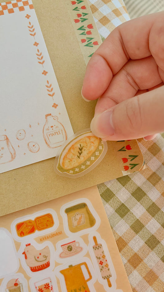 Vintage Kitchen Clear Sticker Sheet