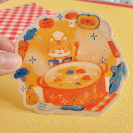 Hot Pot Vinyl Sticker