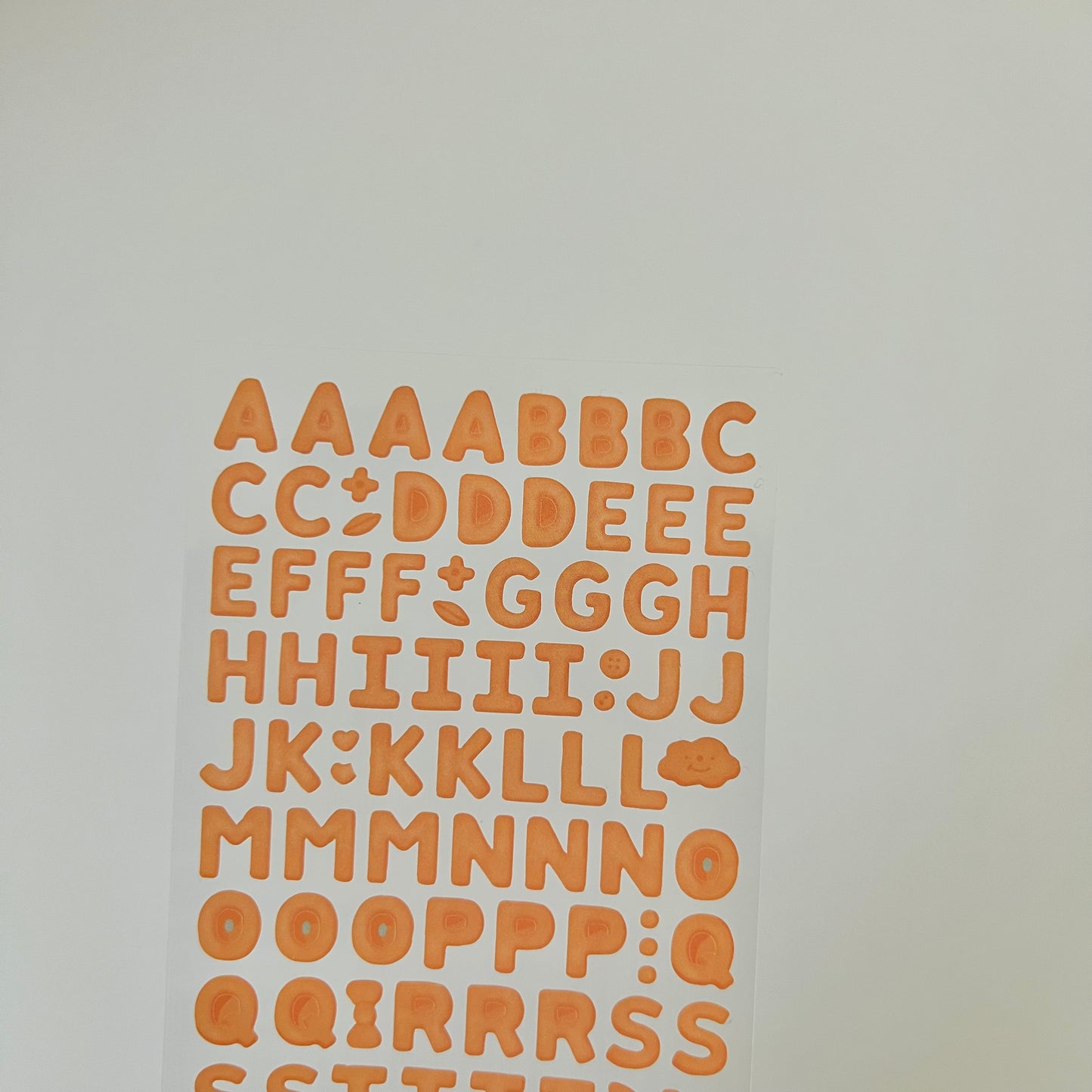 Cookie Alphabet Journaling Sticker Sheet