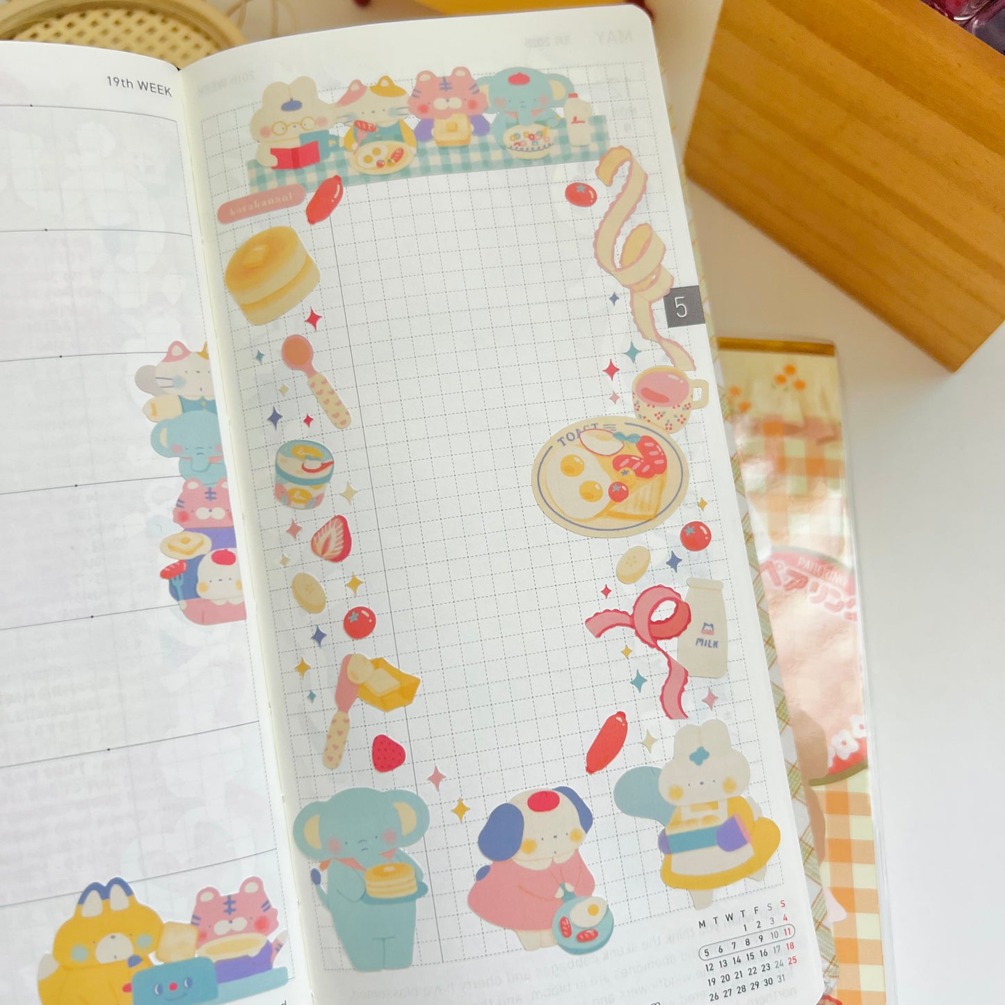 Pastel Morning Journaling Sticker Sheet