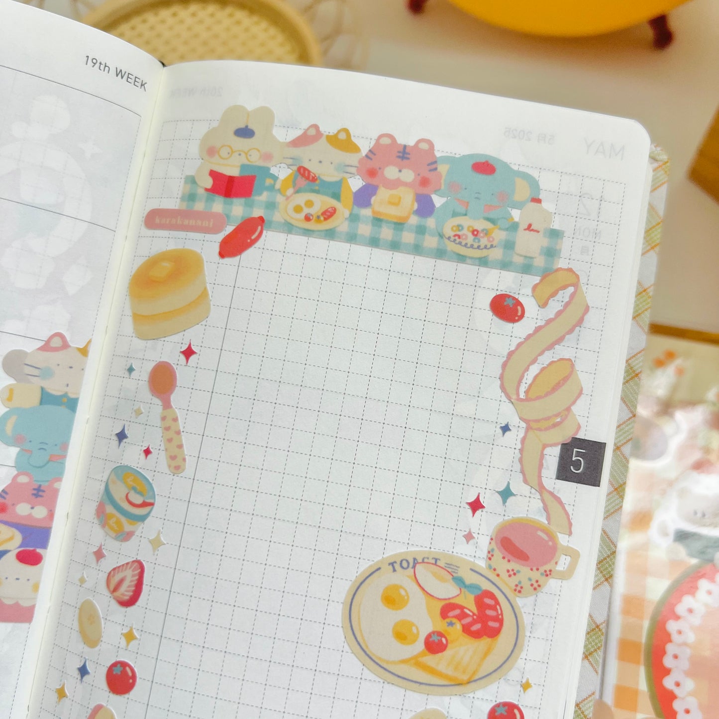 Pastel Morning Journaling Sticker Sheet