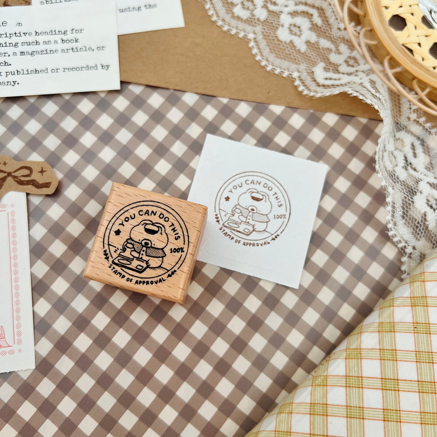 Series 1 Wooden Rubber Stamps
