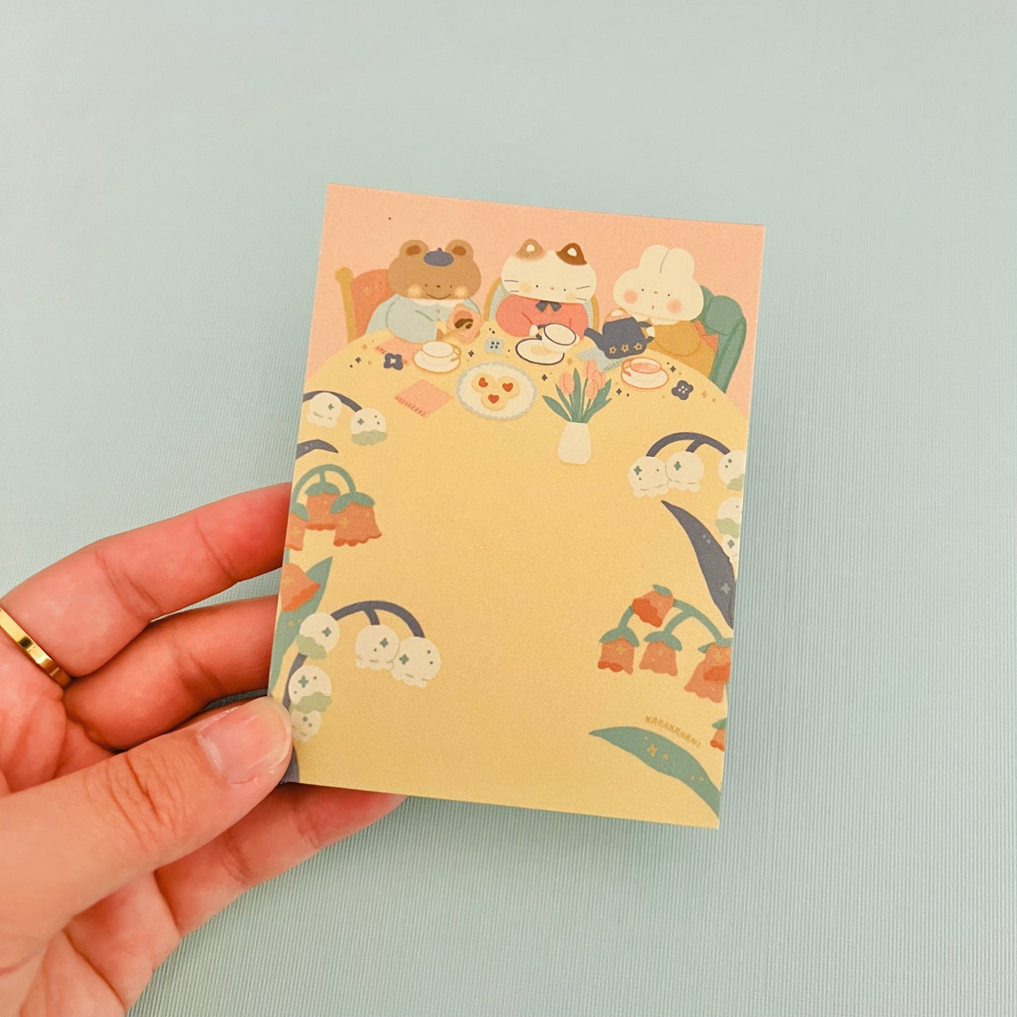 Garden Tea Time Memo Pad