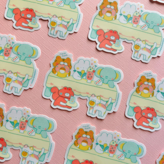 Let's Have Dessert Vinyl Sticker