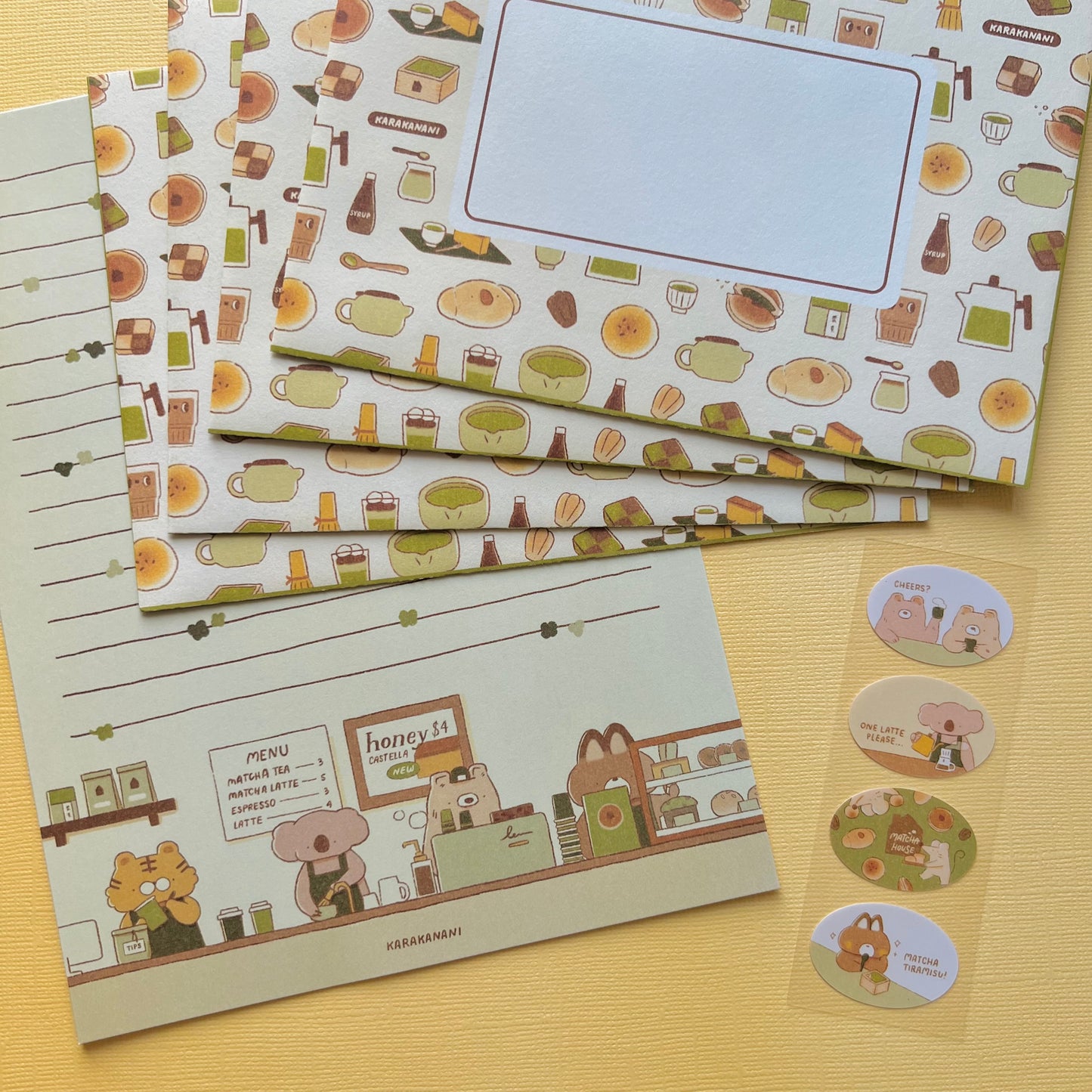 Matcha House Letter Set