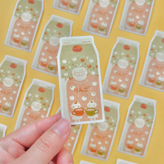 Apple Juice Vinyl Sticker
