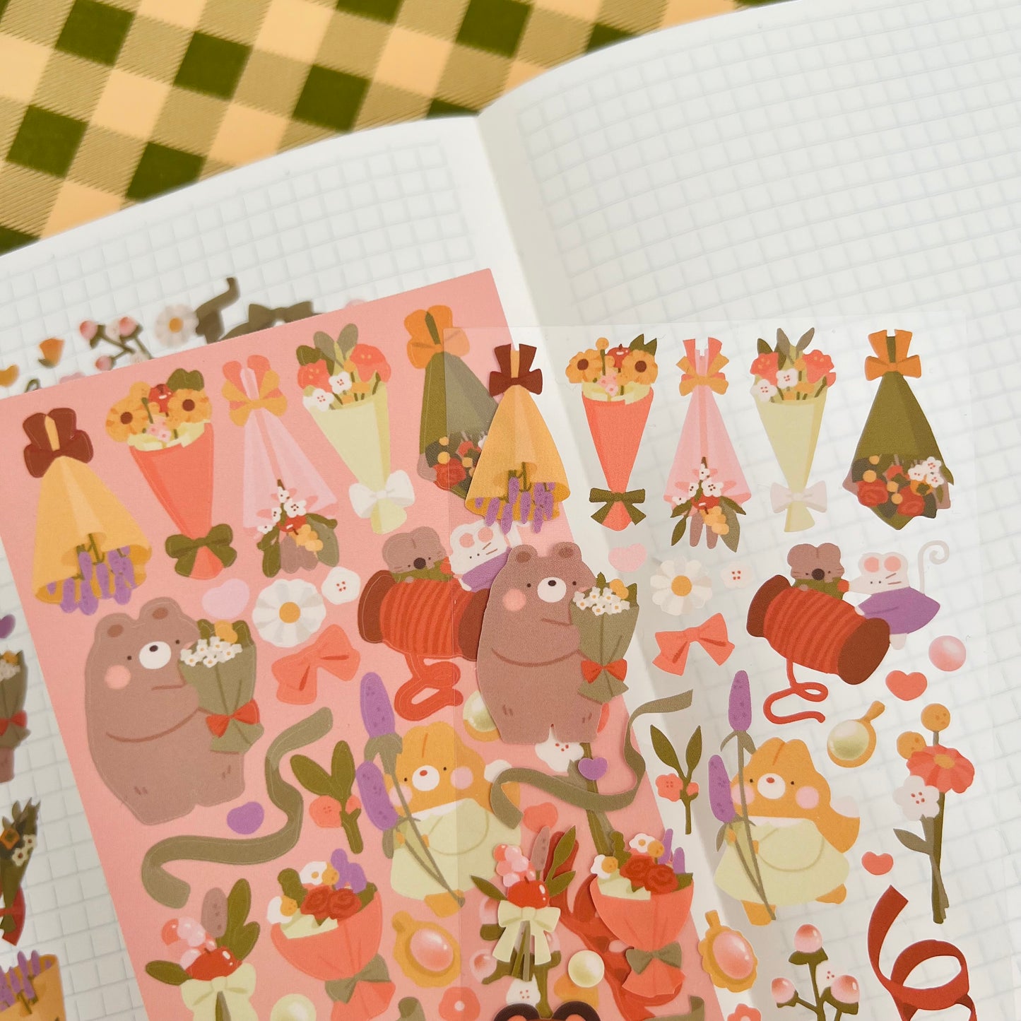 Cozy Flower Shop Journaling Sticker Sheet