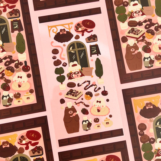 The Little Chocolatier Journaling Sticker Sheet