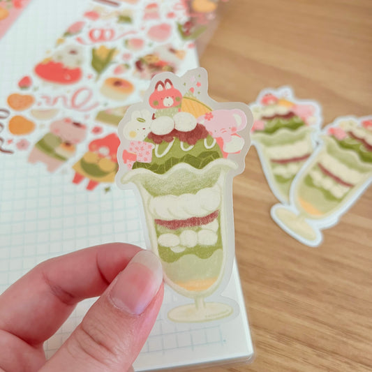 Sakura Parfait Clear Vinyl Sticker