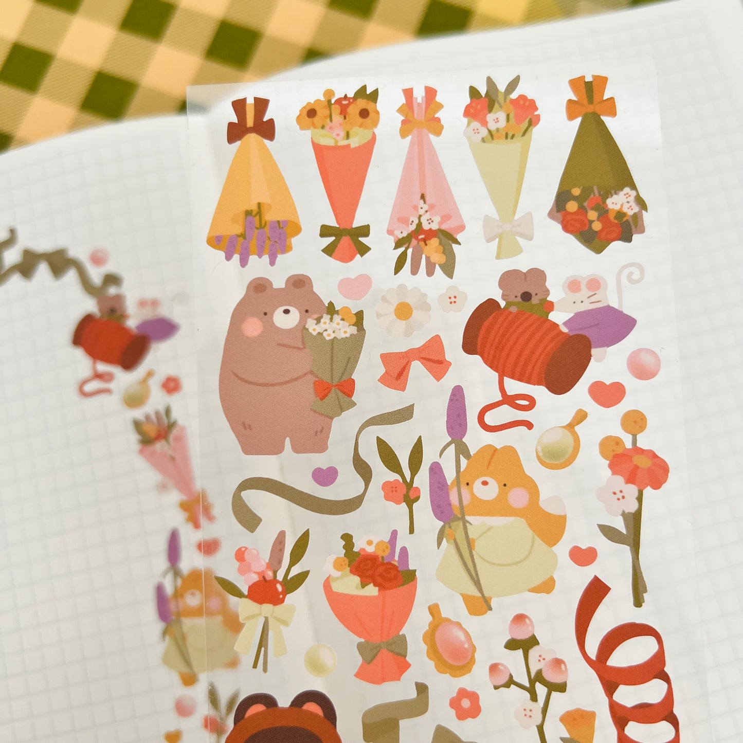 Cozy Flower Shop Journaling Sticker Sheet