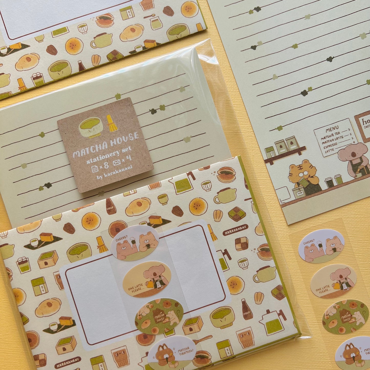 Matcha House Letter Set
