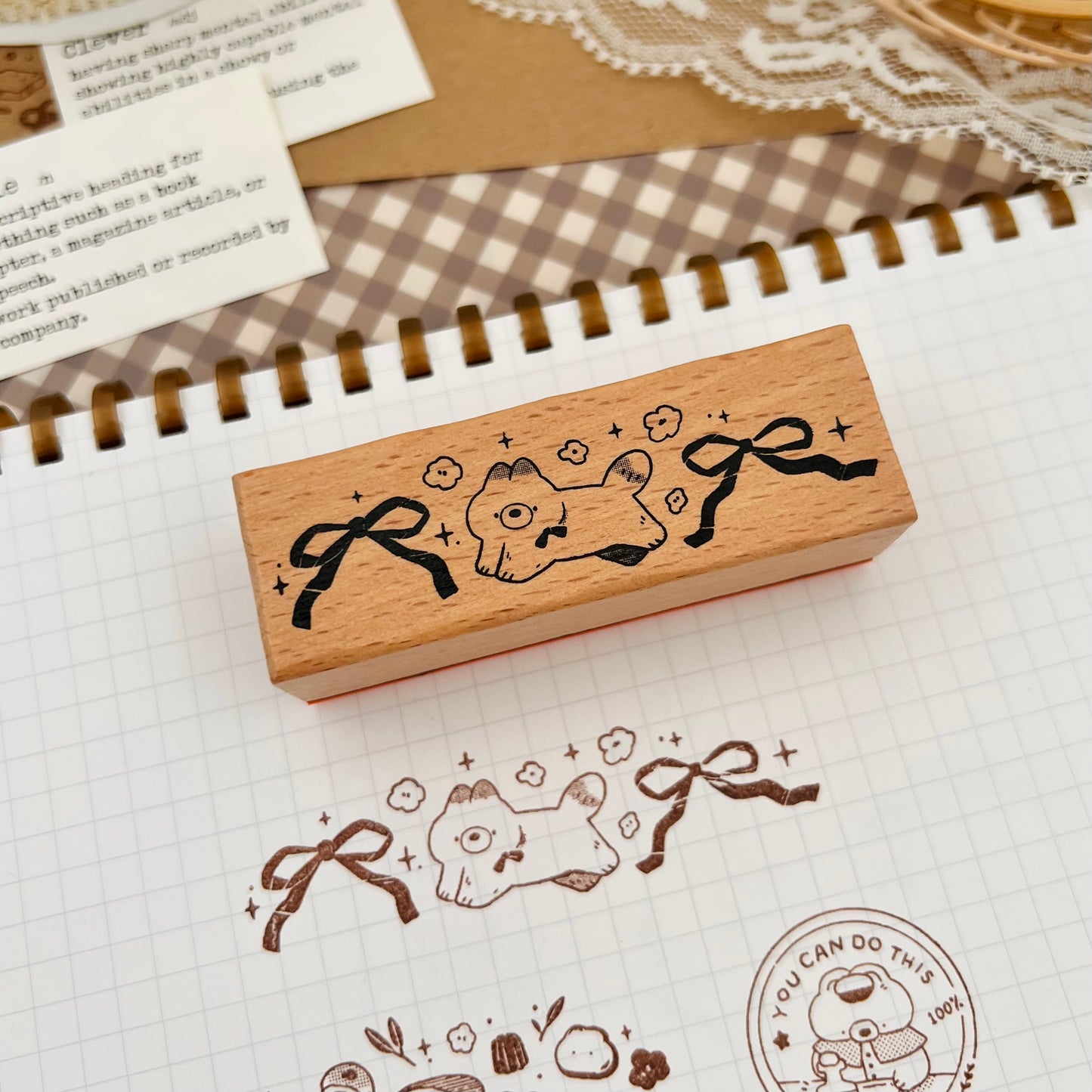 Series 1 Wooden Rubber Stamps