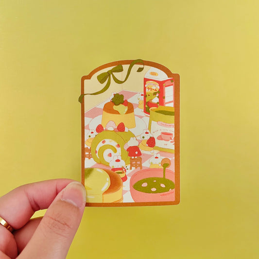 Matcha Cafe Kitchen Vinyl Sticker