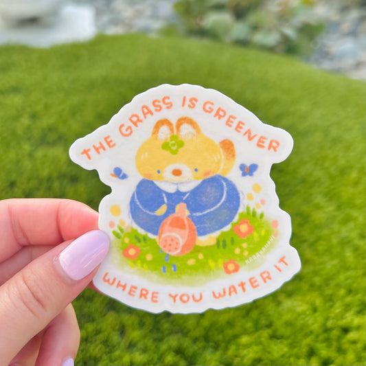 Greener Grass Vinyl Sticker