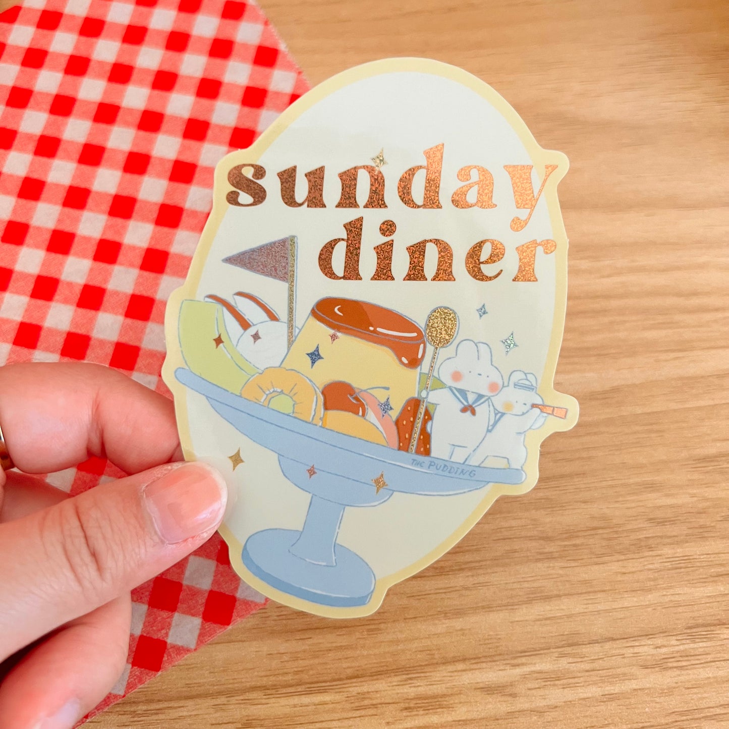 Sunday Diner Jumbo Vinyl Sticker