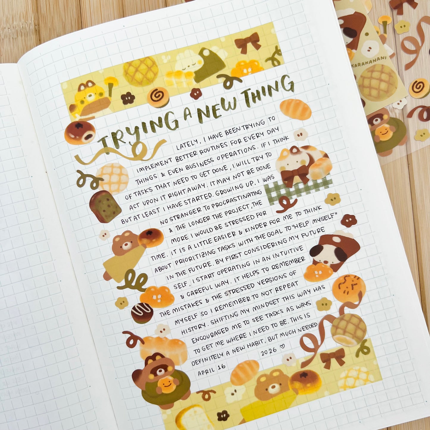 Bakery Dreams Journaling Sticker Sheet
