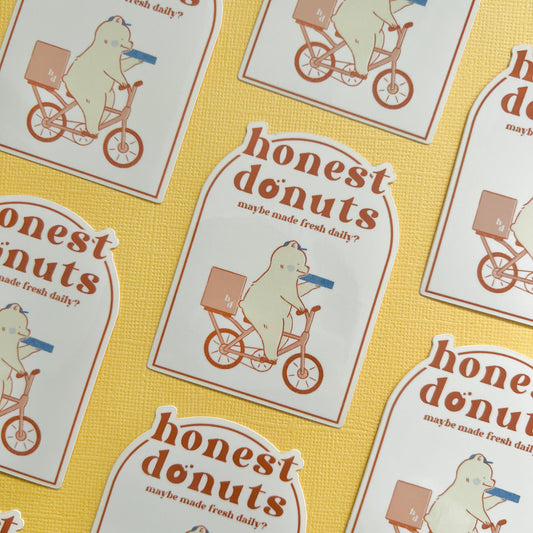 Honest Donuts Vinyl Sticker