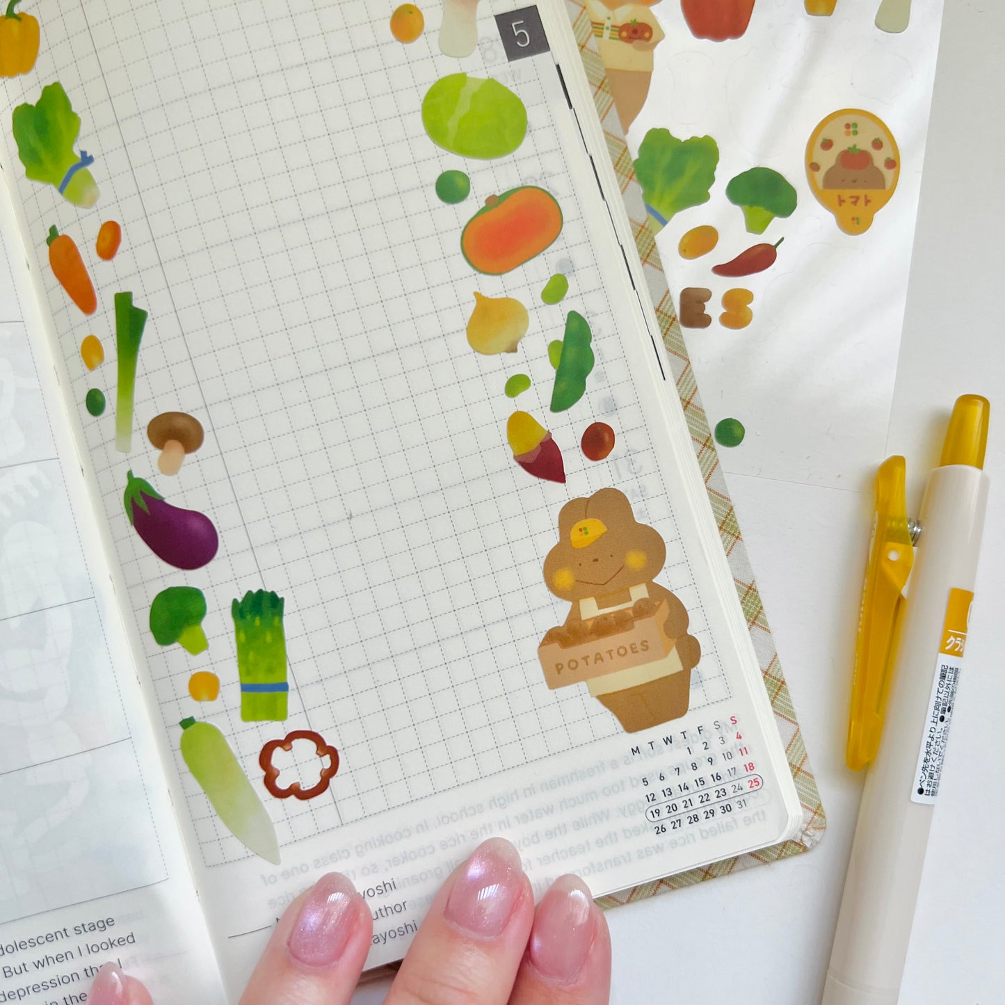 Market Veggies Journaling Sticker Sheet