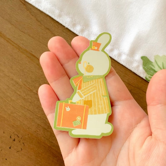 Fancy Rabbit Vinyl Sticker