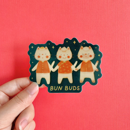Bun Buds Vinyl Sticker