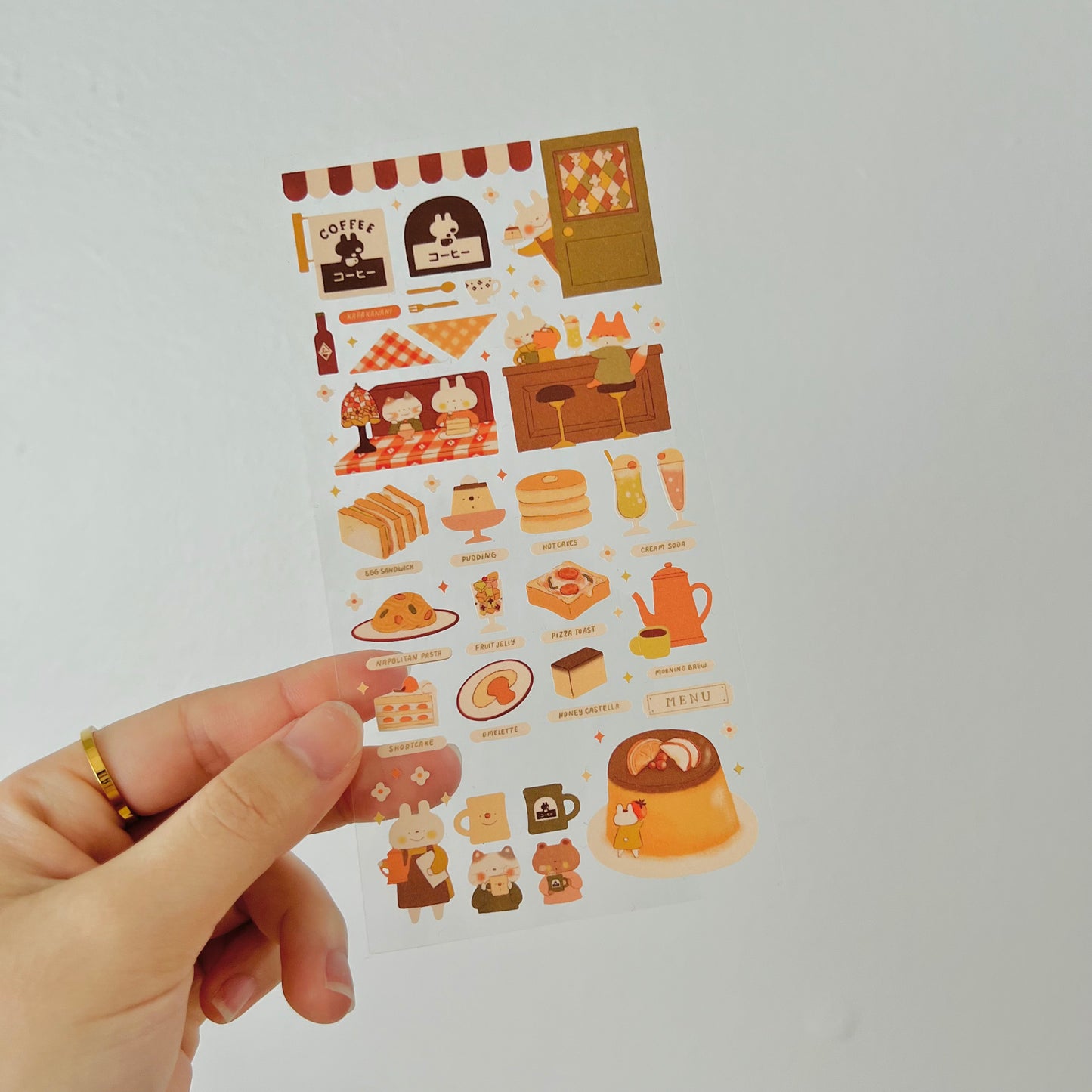 Retro Corner Cafe Journaling Sticker Sheet