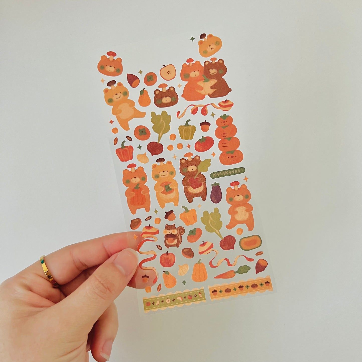 Shuukakuma Journaling Sticker Sheet
