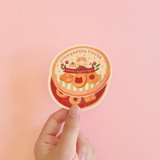Strawberry Fields Cookies Vinyl Sticker