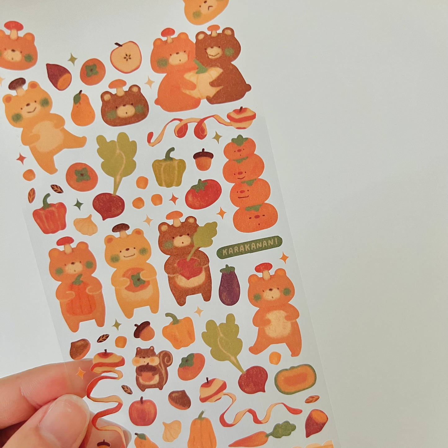 Shuukakuma Journaling Sticker Sheet