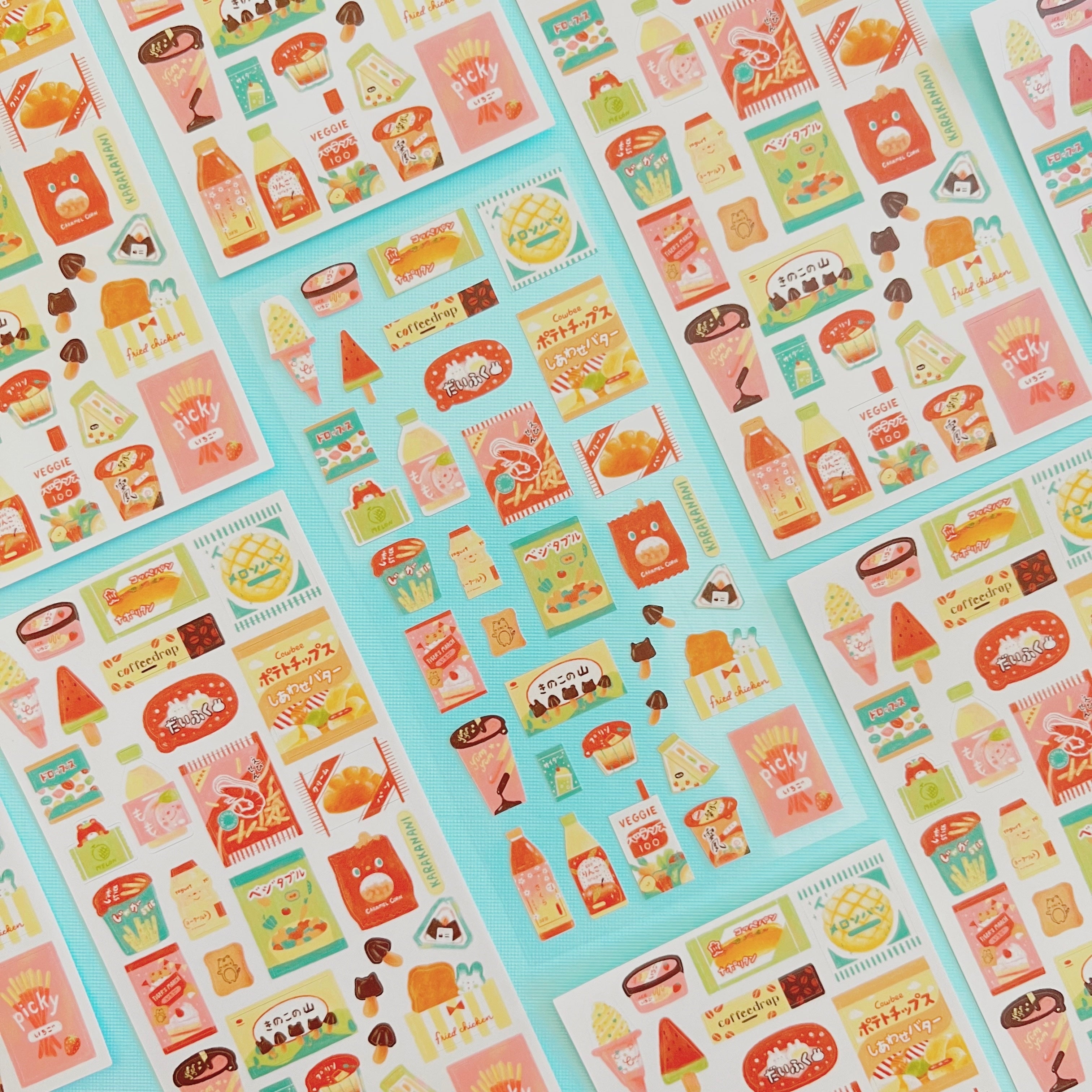 Snack Sticker Sheet Favorite Snacks Journaling Sticker Sheet – karakanani